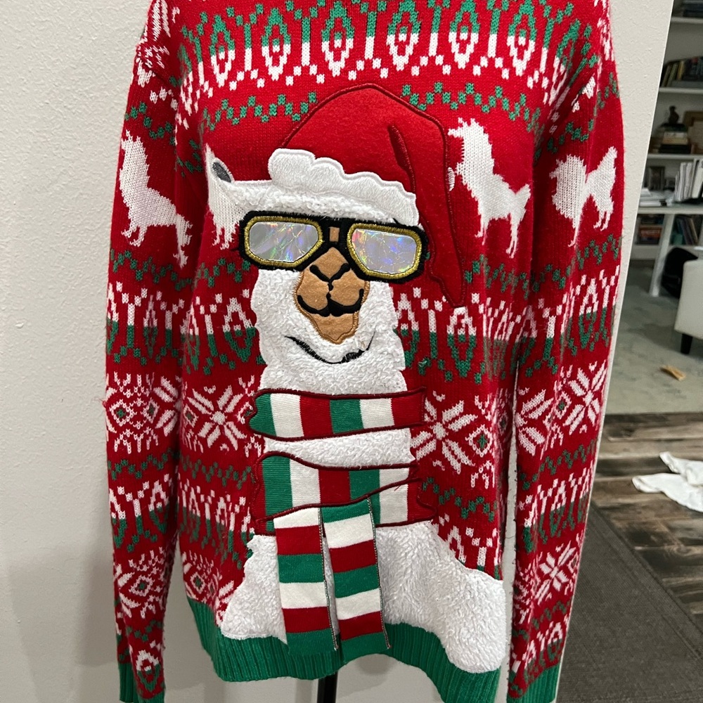 Llama Christmas Sweater